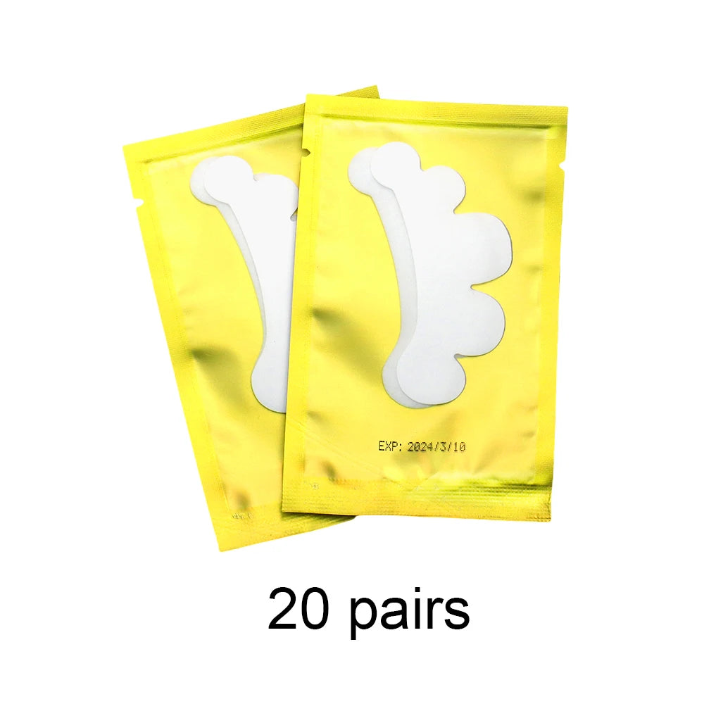 20/50Pairs Lash Extension Eye Stickers Hydrogel Patches Grafting Eyelashe Under Eye Pads Eyelashes Extension Lashes Tools Makeup Quick Pick Grocers